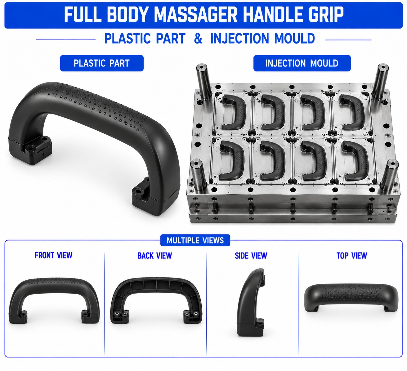 Full Body Massager Plastic Handle Grip Mould and Moulding Services